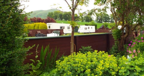 View over the site at Woodland Gardens Caravan & Camping Site